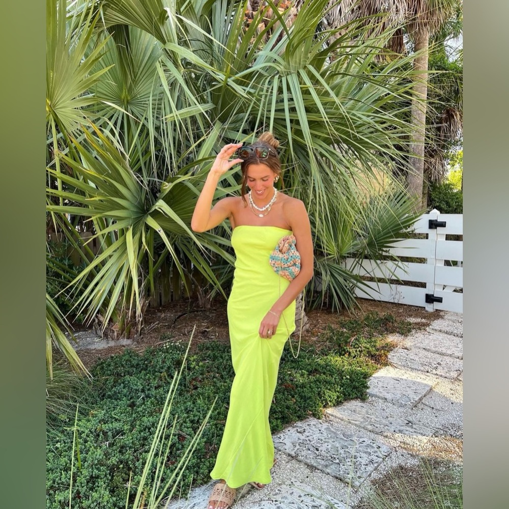 Stitch and Feather Maxi Dress